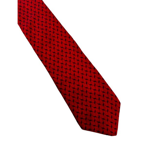Vintage Alexander Julian Red Silk Necktie - Picture 1 of 4